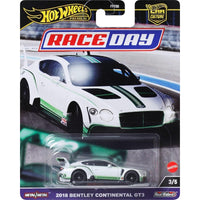 Hot Wheels Premium Car Culture Race Day 2018 Bentley Continental GT3 1:64 Diecast Car