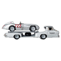 Hot Wheels Team Transport Mercedes-Benz 300 SLR & Mercedes-Benz Rentransporter 1:64 Diecast