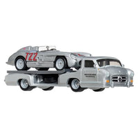 Hot Wheels Team Transport Mercedes-Benz 300 SLR & Mercedes-Benz Rentransporter 1:64 Diecast