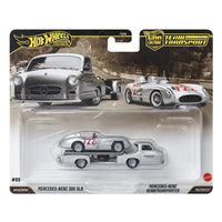 Hot Wheels Team Transport Mercedes-Benz 300 SLR & Mercedes-Benz Rentransporter 1:64 Diecast