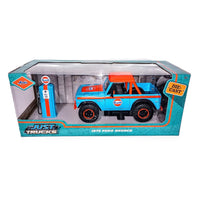 Jada Just Trucks 1973 Ford Bronco Gulf Die-Cast Car & Gas Pump