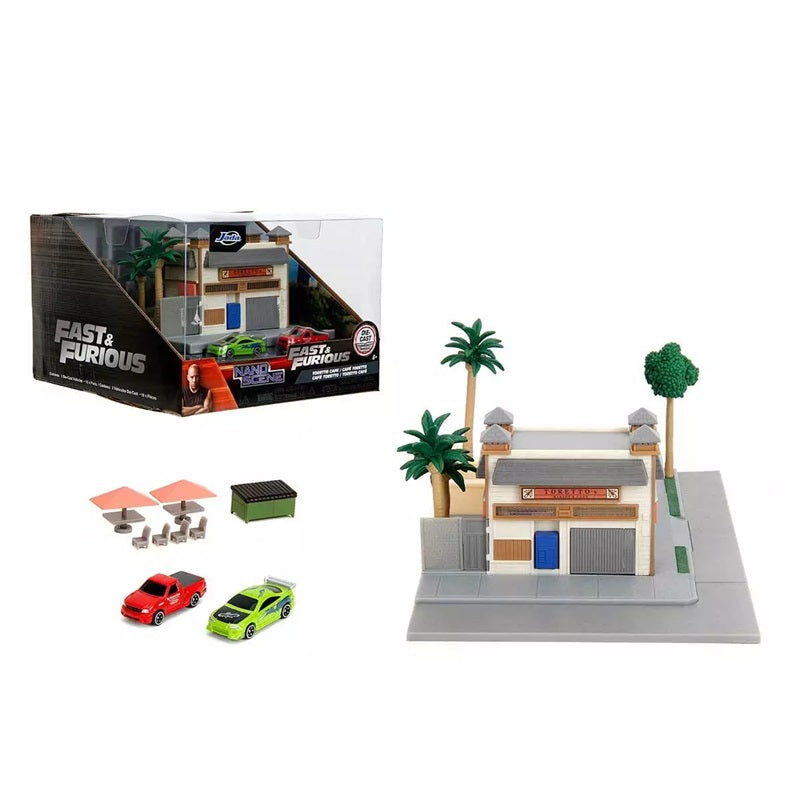 Jada Nano Scene Fast & Furious Dom Toretto's Market & Cafe 1:87
