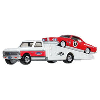 Hot Wheels Team Transport '66 Chevrolet Corviar Yenko Stinger & '72 Chevy Ramp Truck Camion A Rampe