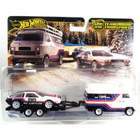 Hot Wheels Team Transport DMC Delorean & HW Rally Hauler