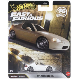 Hot Wheels Premium 25 Years Fast & Furious 1994 Honda Del Sol - New Tooling