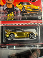 Hot Wheels RLC Red Line Club Honda S2000 Ryu Asada Gold - Limited Edition