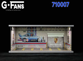 G-Fan LED Diorama Porsche Garage 1:64 Scale