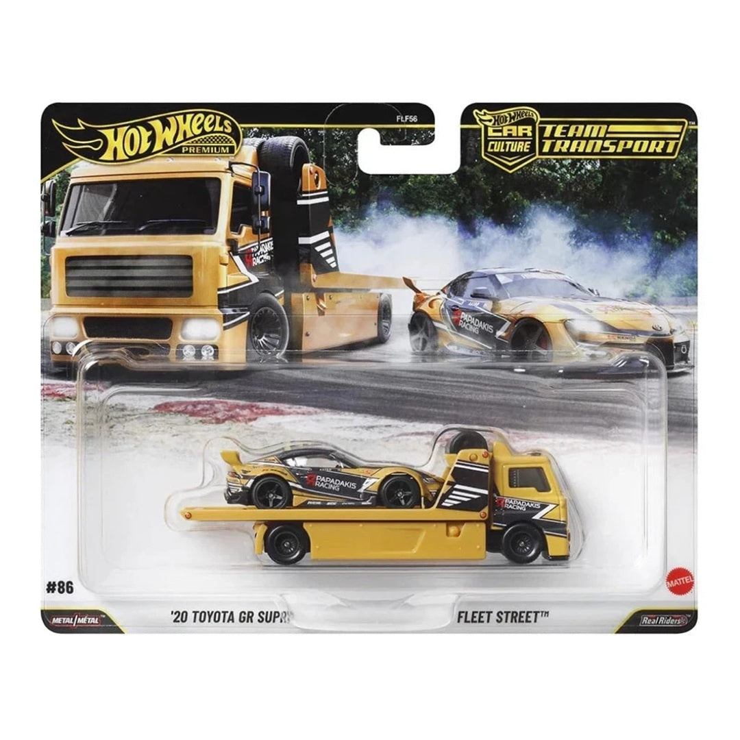 Hot Wheels Team Transport #86 '20 Toyota GR Supra & Fleet Street 1