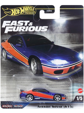 Hot Wheels Premium 2024 Fast & Furious Nissan Silvia (S15) w/ Protector 1:64 diecast