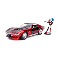 Jada Hollywood Rides Corvette Stingray with Harley Quinn Figurine – 1/24 Diecast