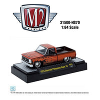 M2 Machines 1973 Chevrolet Cheyenne Super 10 Custom Re Styling Flames 31500-HS70