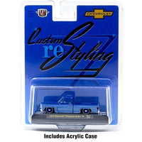 M2 Machines 1973 Chevrolet Cheyenne Super 10 Custom Re-Styling Blue 31500-HS71