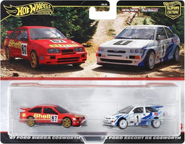 Hot Wheels Premium 2 Pack '87 Ford Sierra Cosworth & '93 Ford Escort RS Cosworth 1:64 diecast