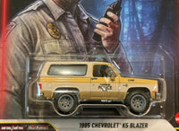 Hot Wheels Premium Pop Culture Stranger Things 1985 Chevrolet K5 Blazer Hawkins PD