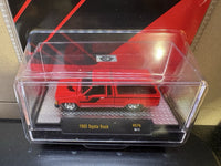 M2 Machines 1:64 1985 Toyota Truck with Camper Shell – Red- Hobby Exclusive