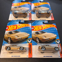 Hot Wheels 1983 Porsche 928S Gold Dollar General Exclusive Lot of 4