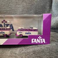 M2 Machines 1960 VW Double Cab Truck & 1960 VW 15 Window Bus Fanta Grape CHASE
