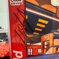 Auto World Chris Stangler Custom Gulf 1973 Chevrolet C10 Pickup Signed