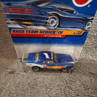 Hot Wheels 1997 '67 Camaro – Race Team Series IV – 5 Spoke – Card #725 – Blue