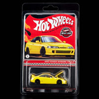 Hot Wheels Red Line Club 1995 Honda Integra Type R, Phoenix Yellow, 1:64 Scale