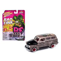 Johnny Lightning Rat Fink 1950 Chevy Suburban Bronze Metallic & Black 1:64 Diecast Model Car