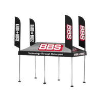 Kaido House * Mini GT "BBS" Tent V1 Black with Extra Wheels