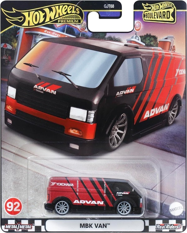 Hot Wheels AD VAN ミニカー4台セット Hot Wheels Premium Boulevard 92 MBK Van Advan 1:64 | Dream Street