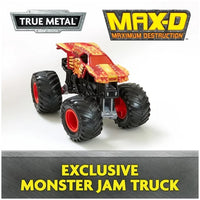 Monster Jam, 2-in-1 Launch N’ Go Hauler Playset and Storage with Exclusive Monster Truck