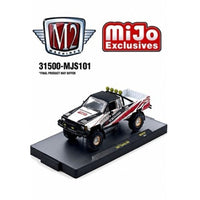 M2 Machines 1985 Toyota 4x4 Pickup Yokohama Geolandar White Mijo Exclusive MJS101 26-23