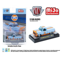 M2 Machines 1:64 1979 GMC Sierra Classic 15 Custom GULF – Blue – MiJo Exclusives