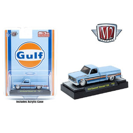 M2 Machines  1978 Chevrolet Silverado C30 Custom GULF – Blue – MiJo Exclusives Limited Edition