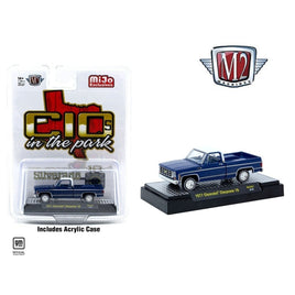 M2 Machines 1977 Chevrolet Cheyenne 10 – Blue – C10s In The Park – MiJo Exclusives Limited Edition