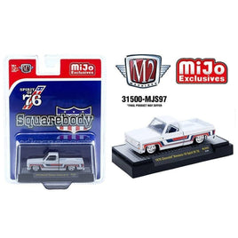 M2 Machines 1976 Chevrolet Silverado Bonanza -10 Squarebody Spirit of '76 White MJS97 Pre-Order