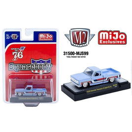 M2 Machines 1976 Chevrolet Silverado Bonanza -10 Squarebody Spirit of '76 Blue MJS99 Pre-Order