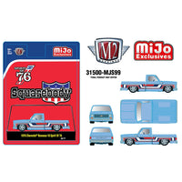 M2 Machines 1976 Chevrolet Silverado Bonanza -10 Squarebody Spirit of '76 Blue MJS99 Pre-Order