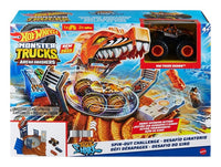 Hot Wheels Monster Trucks Arena Smashers Spin-Out Challenge with Tiger Shark Truck 1:64 diecast