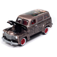 Johnny Lightning Rat Fink 1950 Chevy Suburban Bronze Metallic & Black 1:64 Diecast Model Car