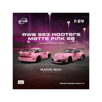 Porsche RWB 993 #68 "Hooters" Matte Pink – 1/64 Diecast by Model Model