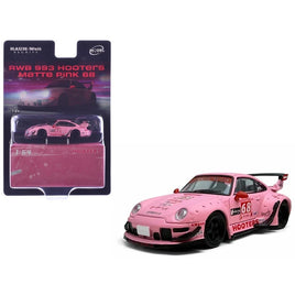Porsche RWB 993 #68 "Hooters" Matte Pink – 1/64 Diecast by Model Model