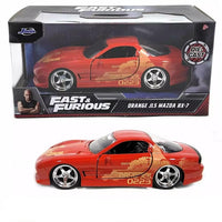 Jada Toys Fast & Furious Mazda RX-7 "Orange Julius" 1:24 Diecast