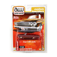 Auto World Custom Lowriders 1962 Chevy Impala SS Convertible Ultra Red CHASE 1:64 Diecast Car