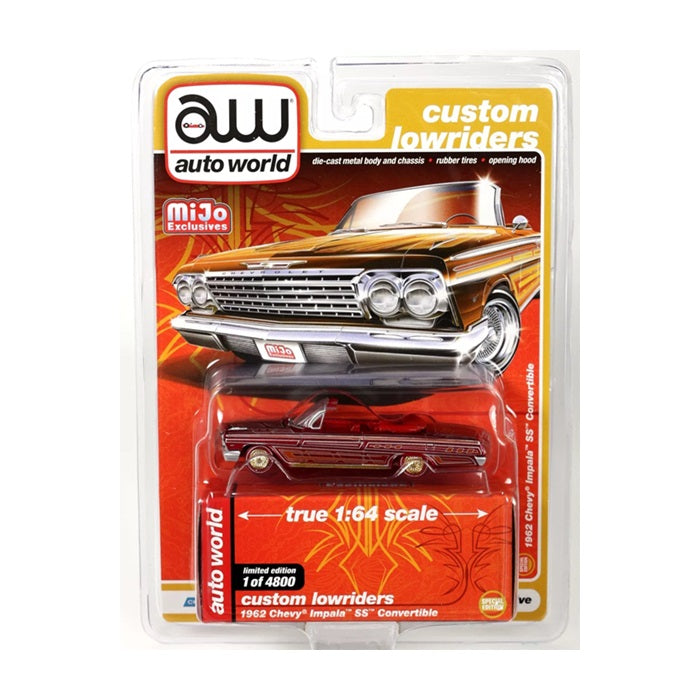Auto World 1962 Chevy Impala SS Convertible Ultra Red CHASE 1:64