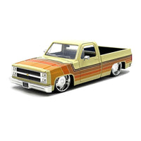 Jada Just Trucks 1985 Chevrolet C-10 Tan with Stripes 1:24 Diecast