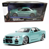 Jada Fast & Furious: Brian's Nissan Skyline GT-R R34 (Turquoise) 1:24 Diecast