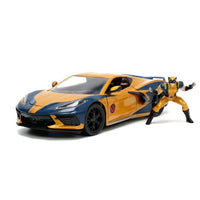 Jada Hollywood Rides 2020 Chevrolet Corvette C8 Stingray & Wolverine X-Men Marvel Series