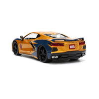 Jada Hollywood Rides 2020 Chevrolet Corvette C8 Stingray & Wolverine X-Men Marvel Series