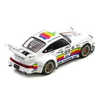 Porsche RWB 930 #89 "Apple Livery" White – 1/64 Diecast by INNO64