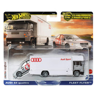 Hot Wheels Team Transport Audi S4 Quattro & Fleet Flyer