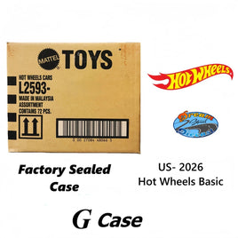 Hot Wheels Basics G Case Factory Sealed with Chance for a Treasure Hunt or Super Treasure Hunt
