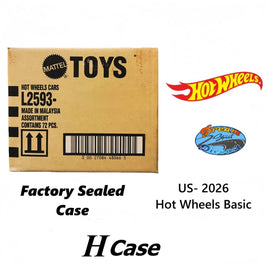 Hot Wheels Basics H Case Factory Sealed – Chance for Treasure Hunt or Super Treasure Hunt